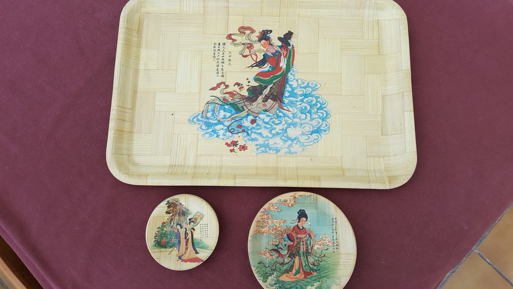 Plateau et coupelles en Bambou 5 Vermand (02)