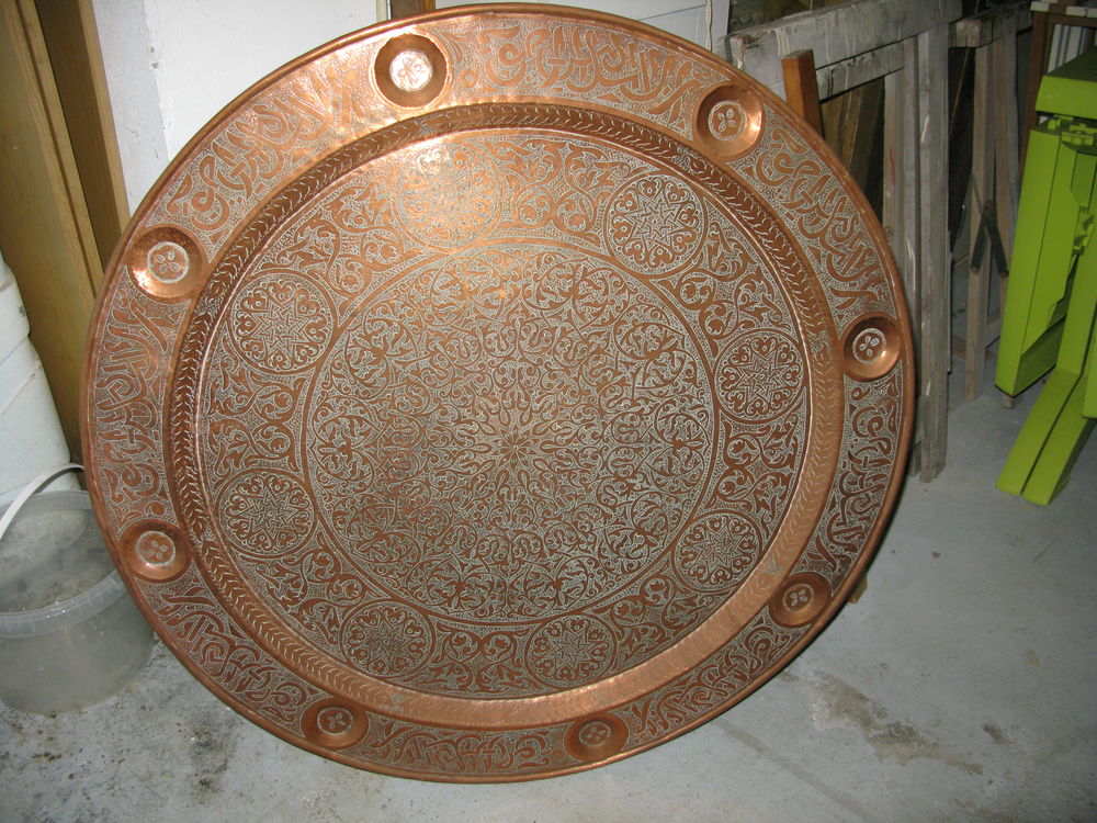 Plateau en cuivre Afrique du Nord 70 Issou (78)