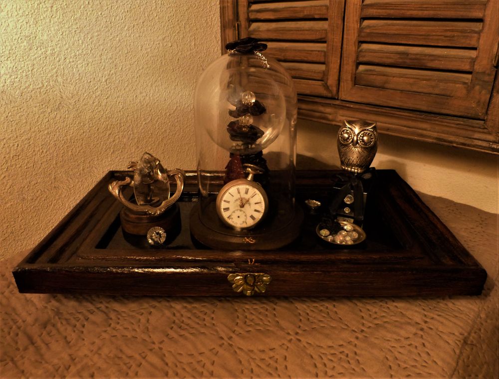 Plateau de Curiosit�s  VICTORIAN MEMORIES  Cr�a. Steampunk 75 Mont-de-Marsan (40)