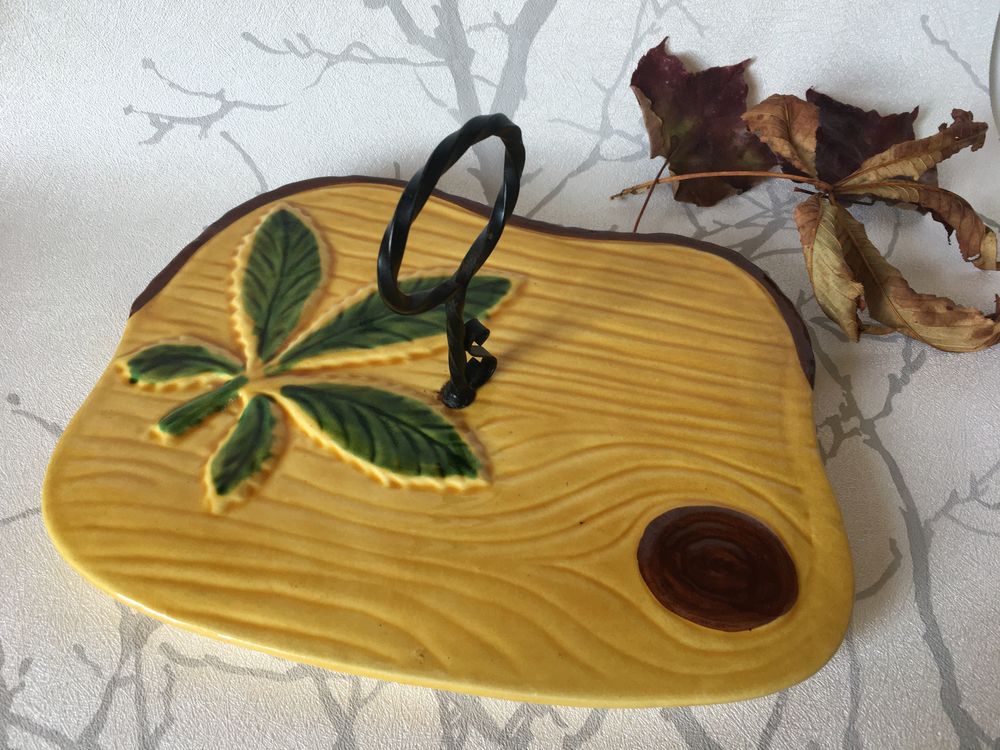 PLATEAU � FROMAGE en fa�ence style Vallauris 10 Blaye (33)