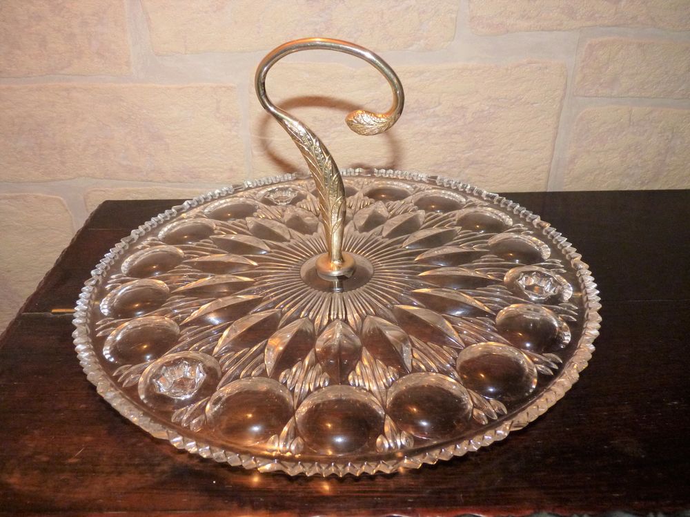 Plateau � fromage verre cisel� 23 Saint-Maixent-l'�cole (79)