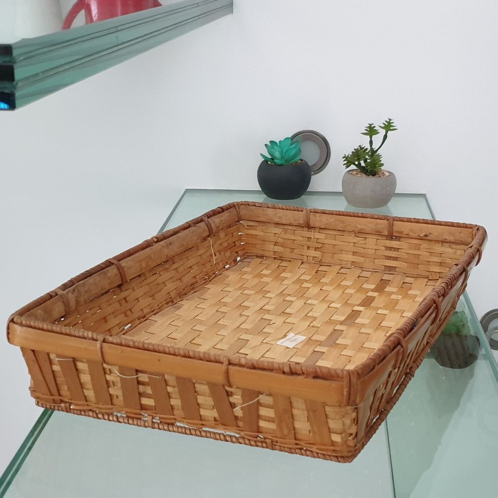 Plateau, Panier, Corbeille en bambou rectangulaire 34 X 21,5 7 Antony (92)