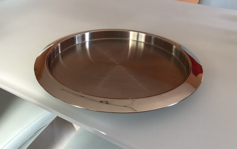 Plateau rond couleur argent� 40 cm neuf 15 Dracy-le-Fort (71)