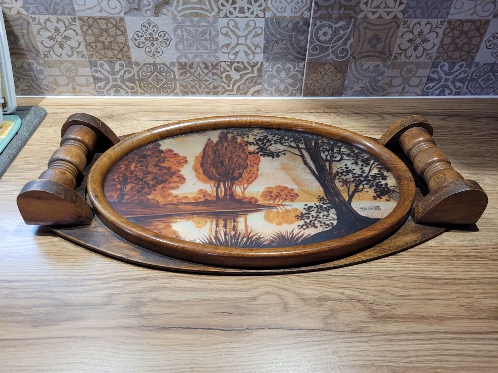 Plateau de service. Germonde. Ann�e 50. 55 Varennes-Saint-Sauveur (71)