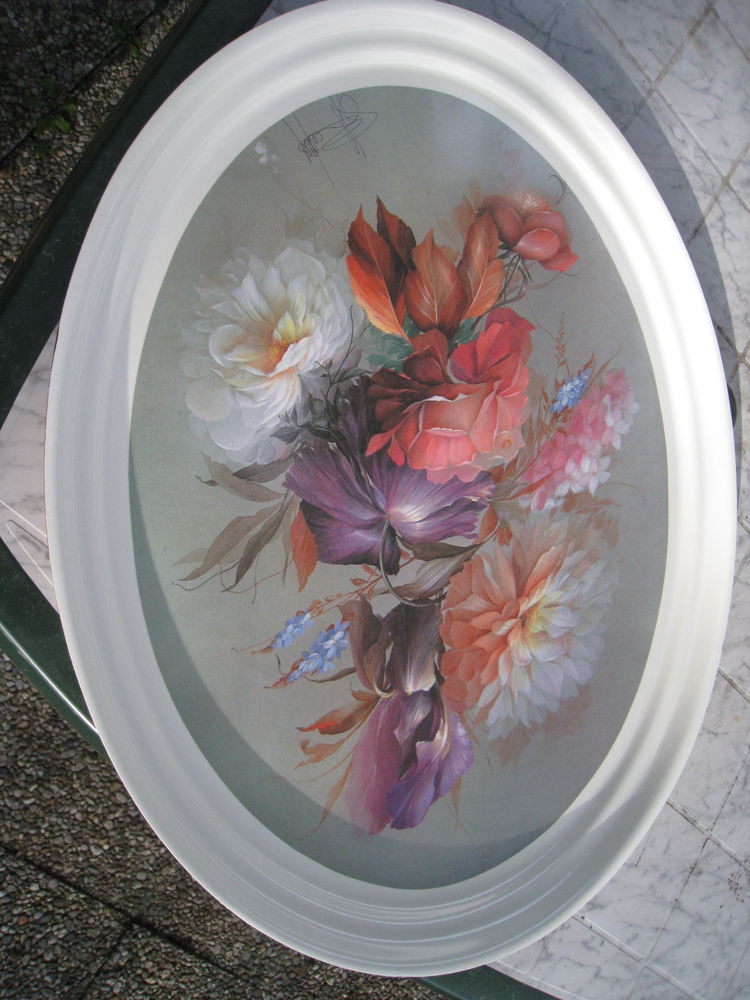 Plateau de service ovale tr�s grand . 22 Vinay (38)