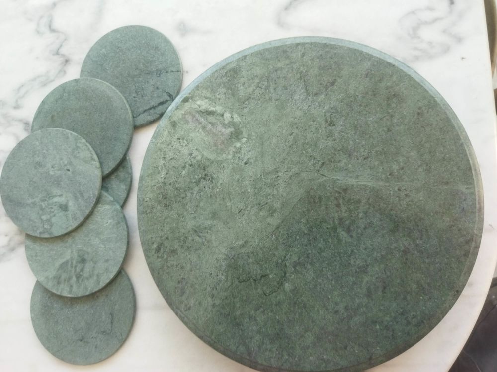 Plateau tournant en marbre avec 6 sous verres 20 Montpellier (34)