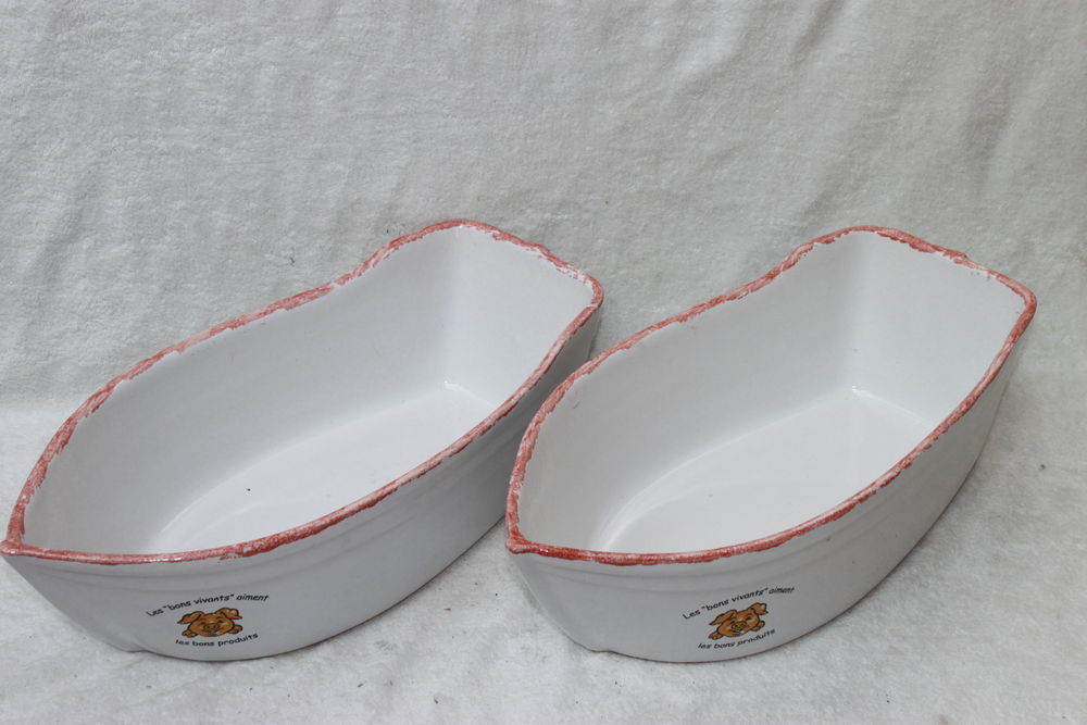 Plats c�ramiques en forme de bateau 10 Montigny-Lencoup (77)