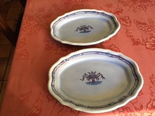 3 plats fa�ence vieux Rouen XVIII �me 200 La Seyne-sur-Mer (83)