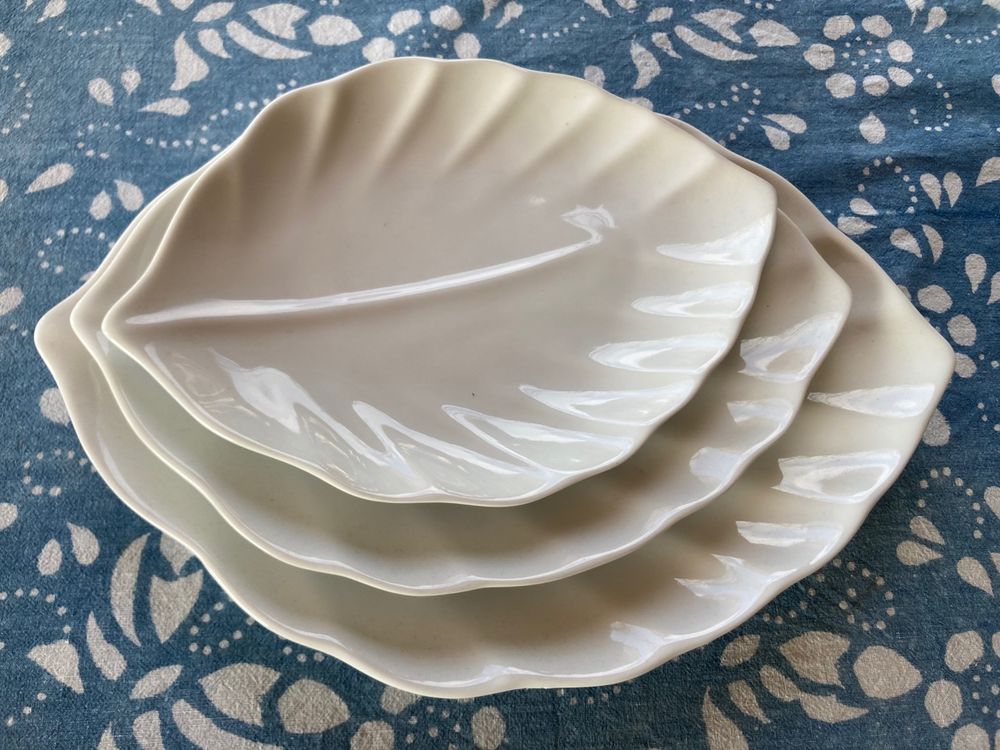 Lot 3 plats forme feuille 12 Cachan (94)