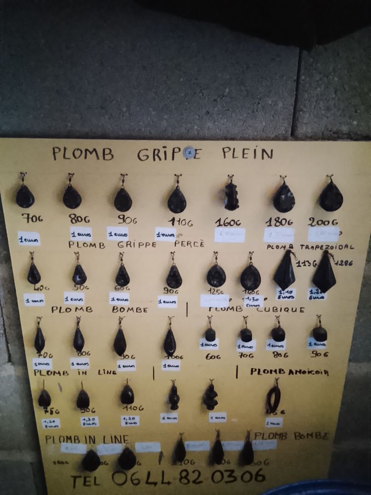 Plomb de p�che 1 Chauvigny (86)