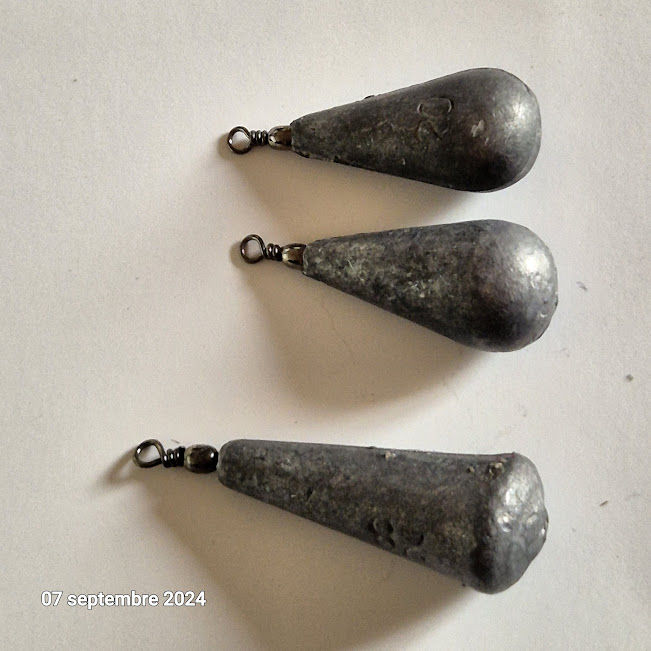 Lot de 3 Plombs d' Arlesey gris, de 20 et 28 grammes 3 Saumur (49)