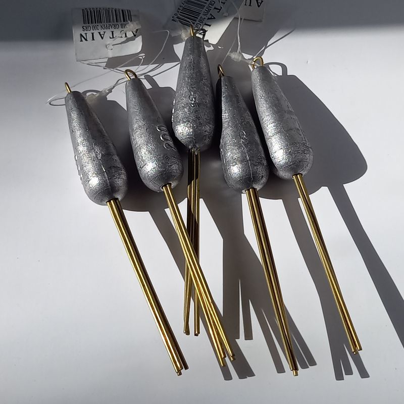 lot de 5 Plombs grappins simples avec 4 branches en laiton, 18 Saumur (49)