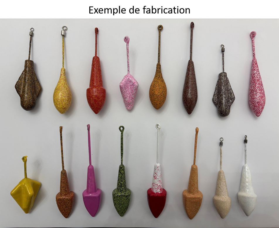 Plombs de P�che  SurfCasting  au poids et au choix 10 Rians (83)