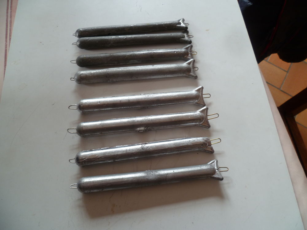 8 plombs torpilles pour p�che en mer  16� 16 Cucq (62)