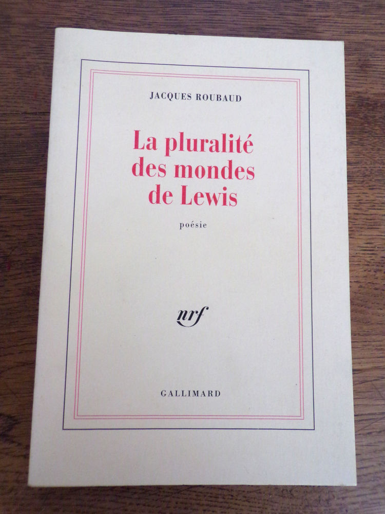 La pluralit� des mondes de Lewis Jacques Roubaud Gallimard 8 Laval (53)