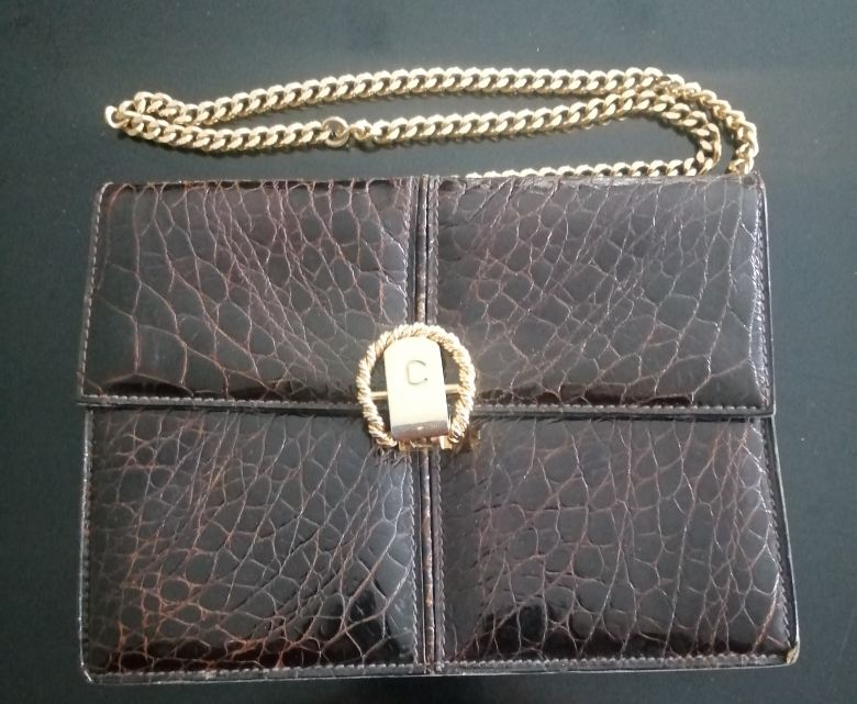 Sac - pochette C�line en crocodile 450 Baurech (33)