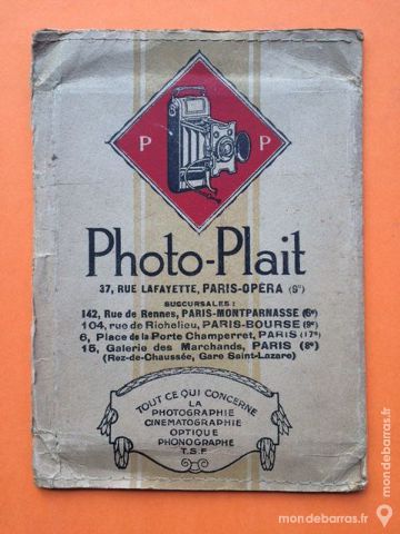 Pochette photo d'�poque 3 Nice (06)