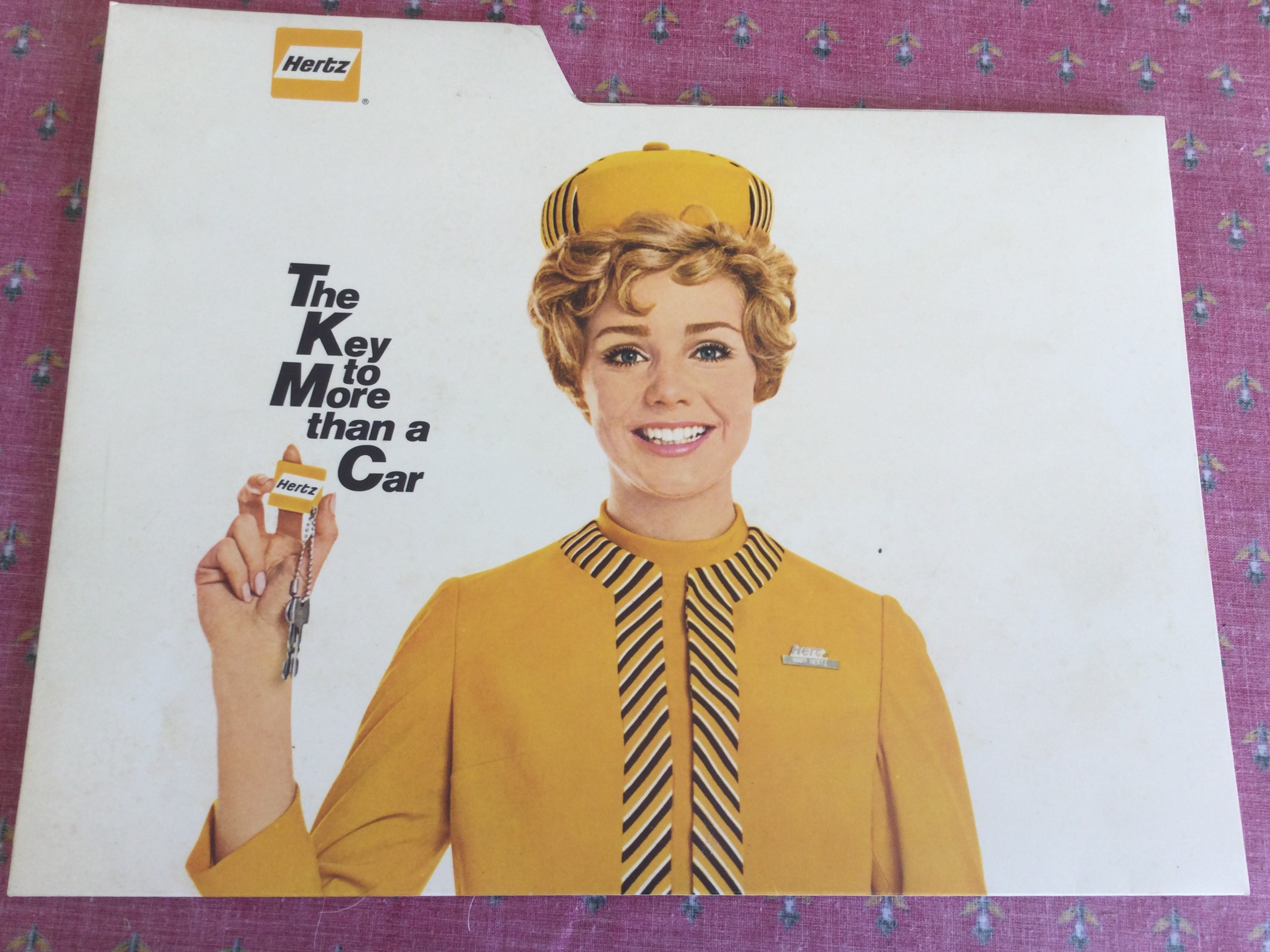 Pochette publicitaire vintage HERTZ 20 Toulouse (31)