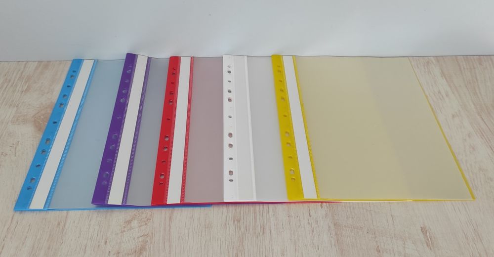 Pochettes (x5) bords couleurs de 10 transparentes NEUVES 3 Metz (57)