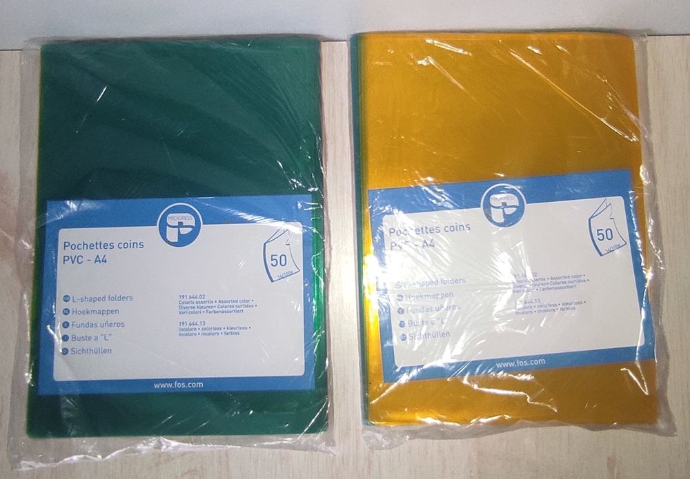 Pochettes de coin en PVC taille A4 (2 lots de 50) 12 Metz (57)
