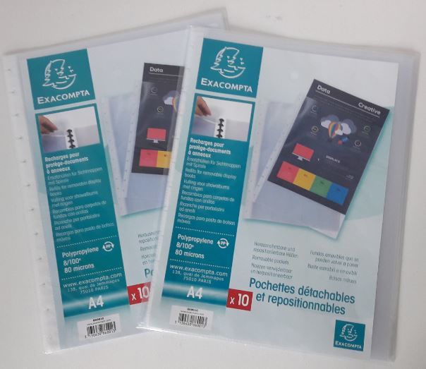 Pochettes A4 d�tachables et repositionnables (x20) NEUVES 4 Metz (57)