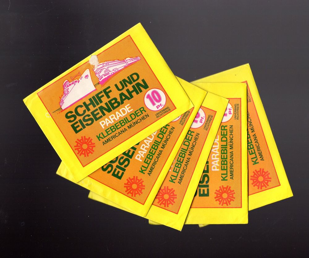 5 pochettes neuves Schiff und Eisenbahn Parade jaune 18 Argenteuil (95)