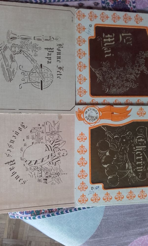 POCHOIR EN CUIVRE ET EN LAITON POUR PATISSER OU CUISINIER 1 Courbevoie (92)