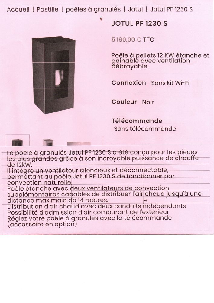 Po�le a pellets 2500 Brion (89)