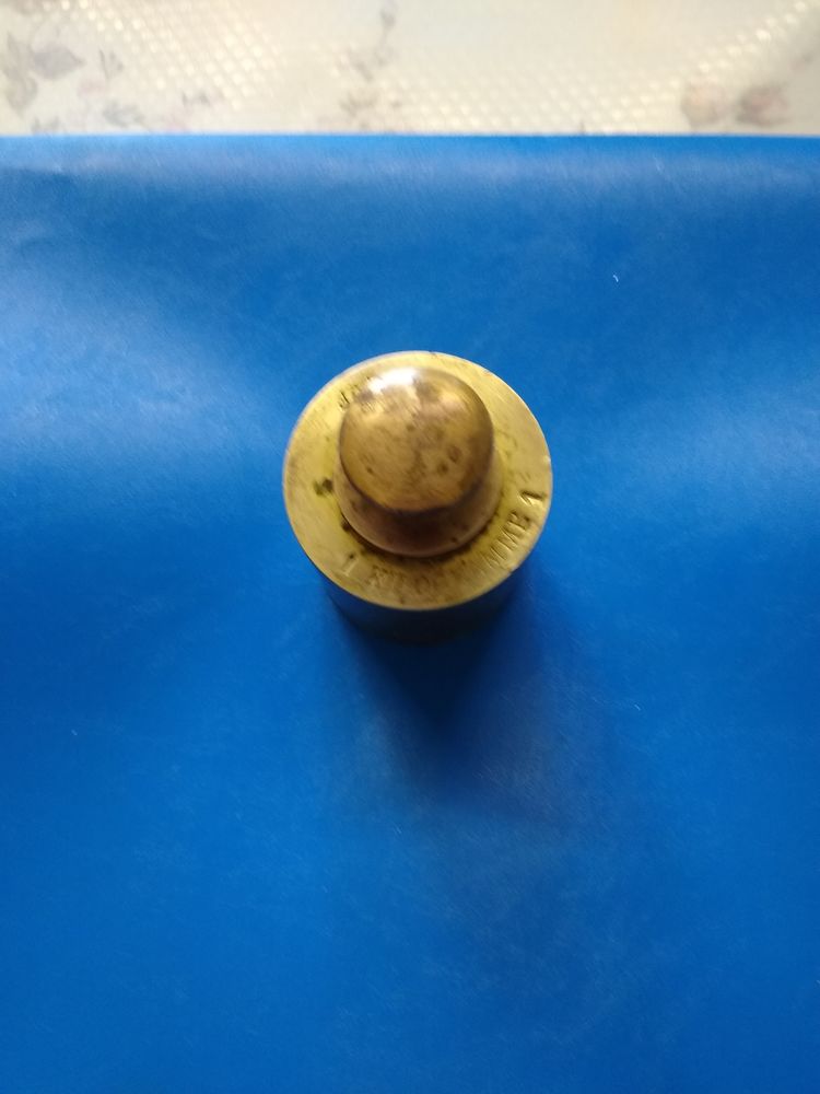 Poids balance ancienne 1kg en laiton Vintage 5 Meximieux (01)