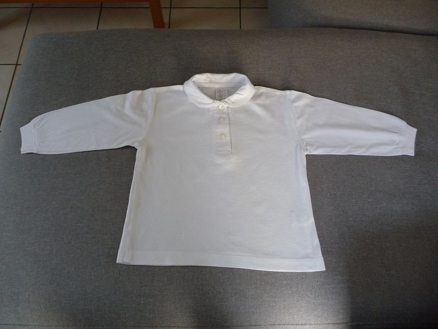 Polo blanc manches longues taille 4 ans 6 Celles-sur-Belle (79)