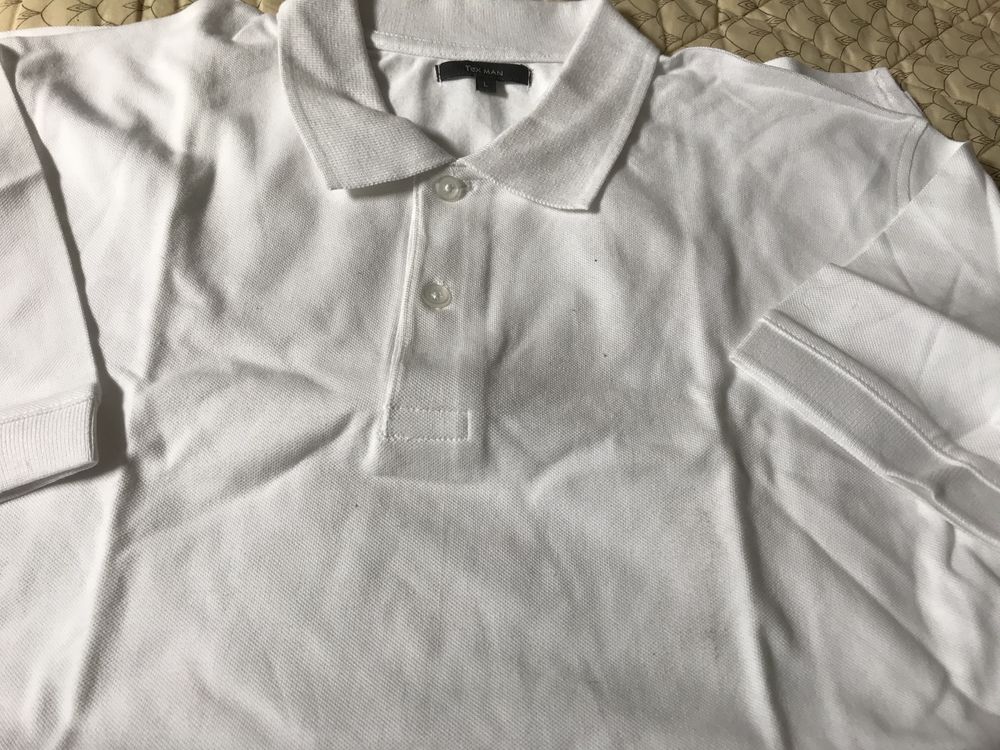 POLO BLANC UNI   Taille L   100%COTON 9 Saint-Genis-Laval (69)
