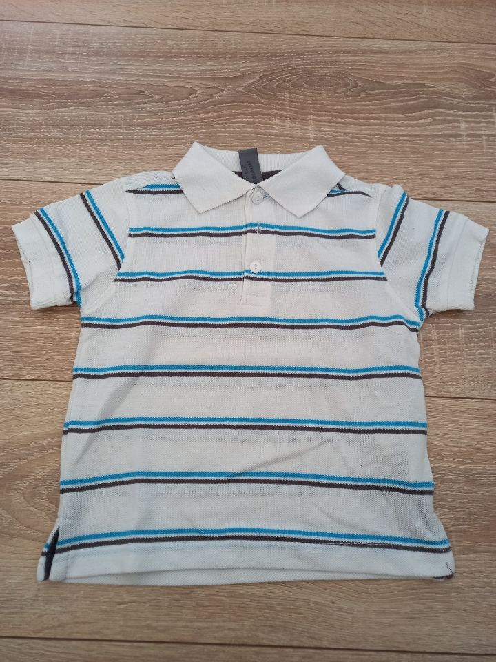 Polo manches courtes blanc ray� 2 ans 2 Villiers (86)