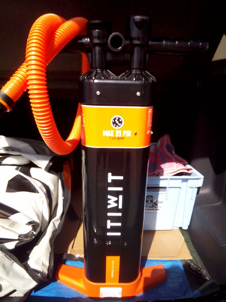 Pompe paddle, kayac ITIWIT triple action 21 PSI 60 Le Relecq-Kerhuon (29)