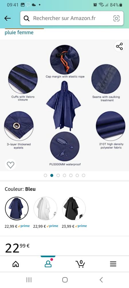 Poncho de pluie neuf 15 Saint-Amand-Montrond (18)