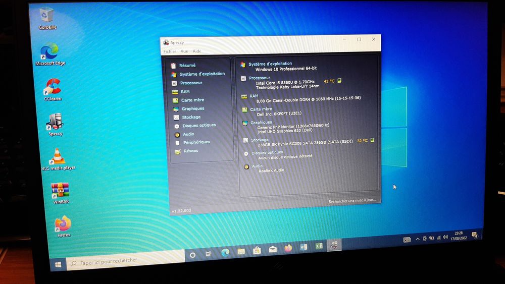 PORTABLE DELL LATITUDE 7490 I5 de 8�me g�n�ration 8GO DE RAM 250 Malakoff (92)