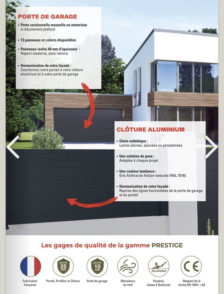 Portail coulissant + moteur 2100 Poitiers (86)