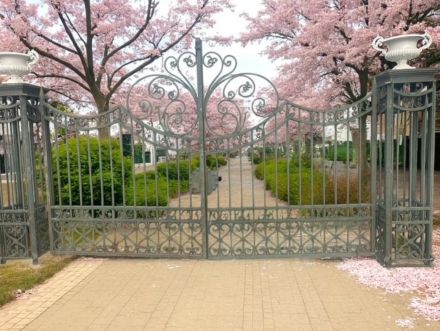 Portail en fer forg� ancien 9500 S�es (61)