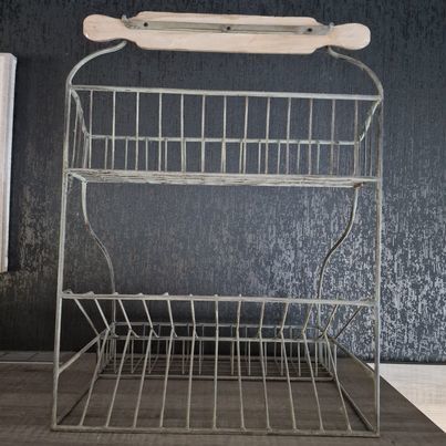 Porte-assiettes mural en m�tal bross� 40 Luynes (37)