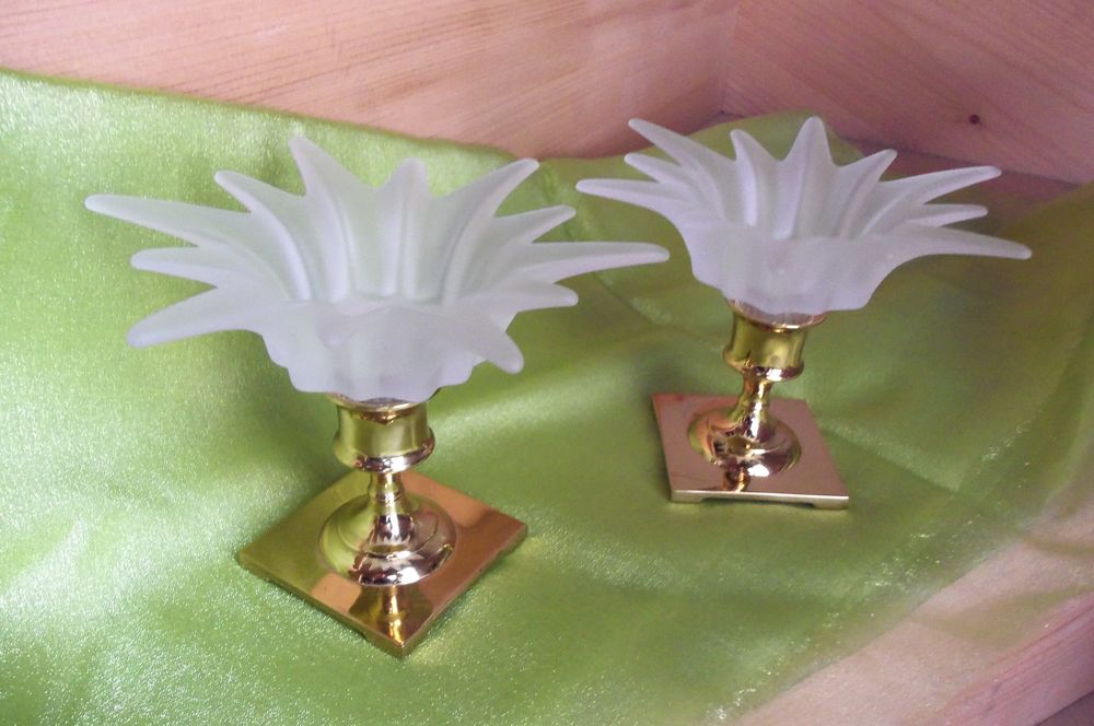 Porte bougie Duo copley Partylite en laiton massif 45 Goussainville (95)