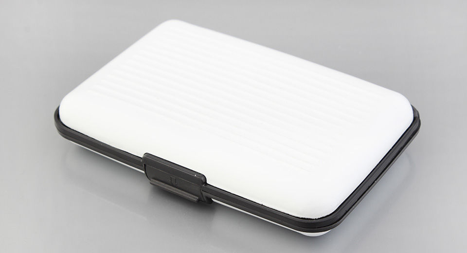 Porte carte CB, de visite... En Alu et ABS Blanc 7 Serres (05)