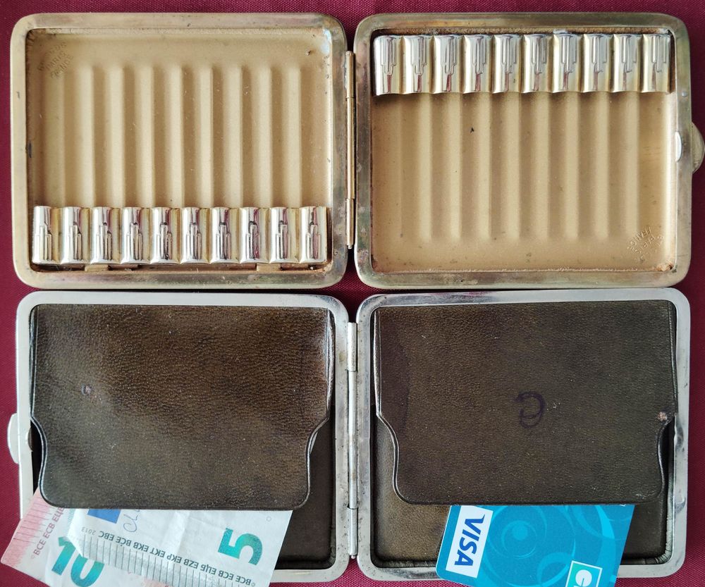 porte-cartes ou billets, + porte cigarettes :  prix des 2 20 Pontoise (95)