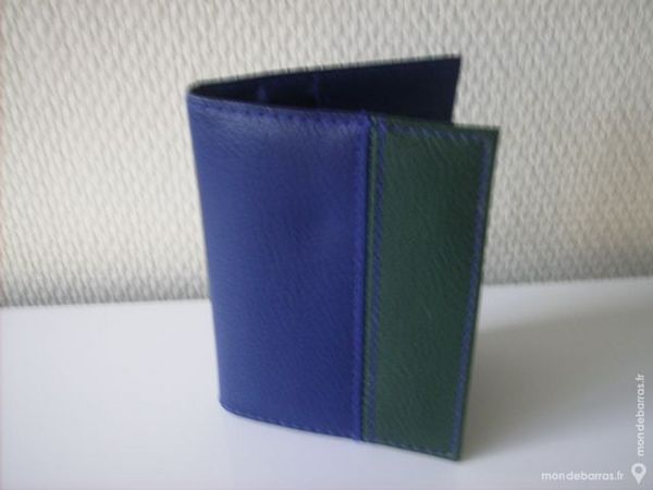 Porte cartes bleu et vert FINAREF 4 Rennes (35)