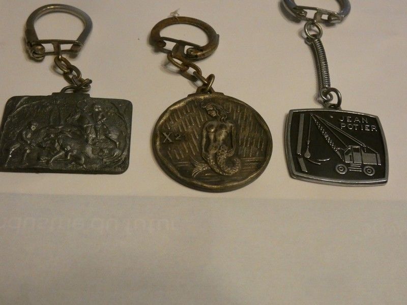 PORTE CLES  TEL 7CHIFFRES SIRENE JEAN POTIER SCENE DE VIE 3 Villemeux-sur-Eure (28)