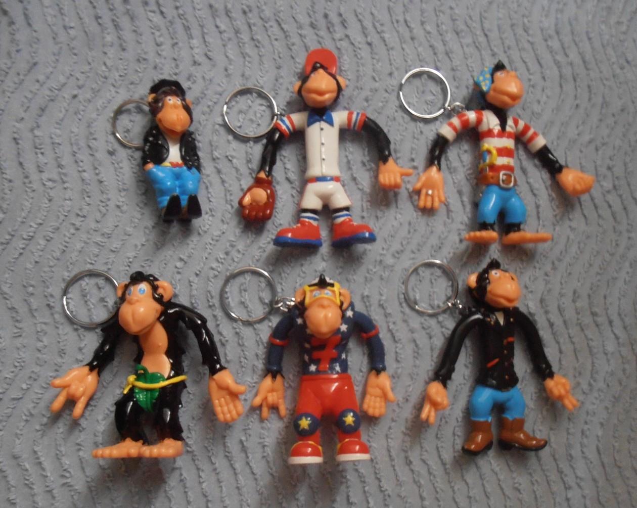 Porte cl�s / clefs Vintage figurines singe LC Waikiki NEUF 15 Aubin (12)