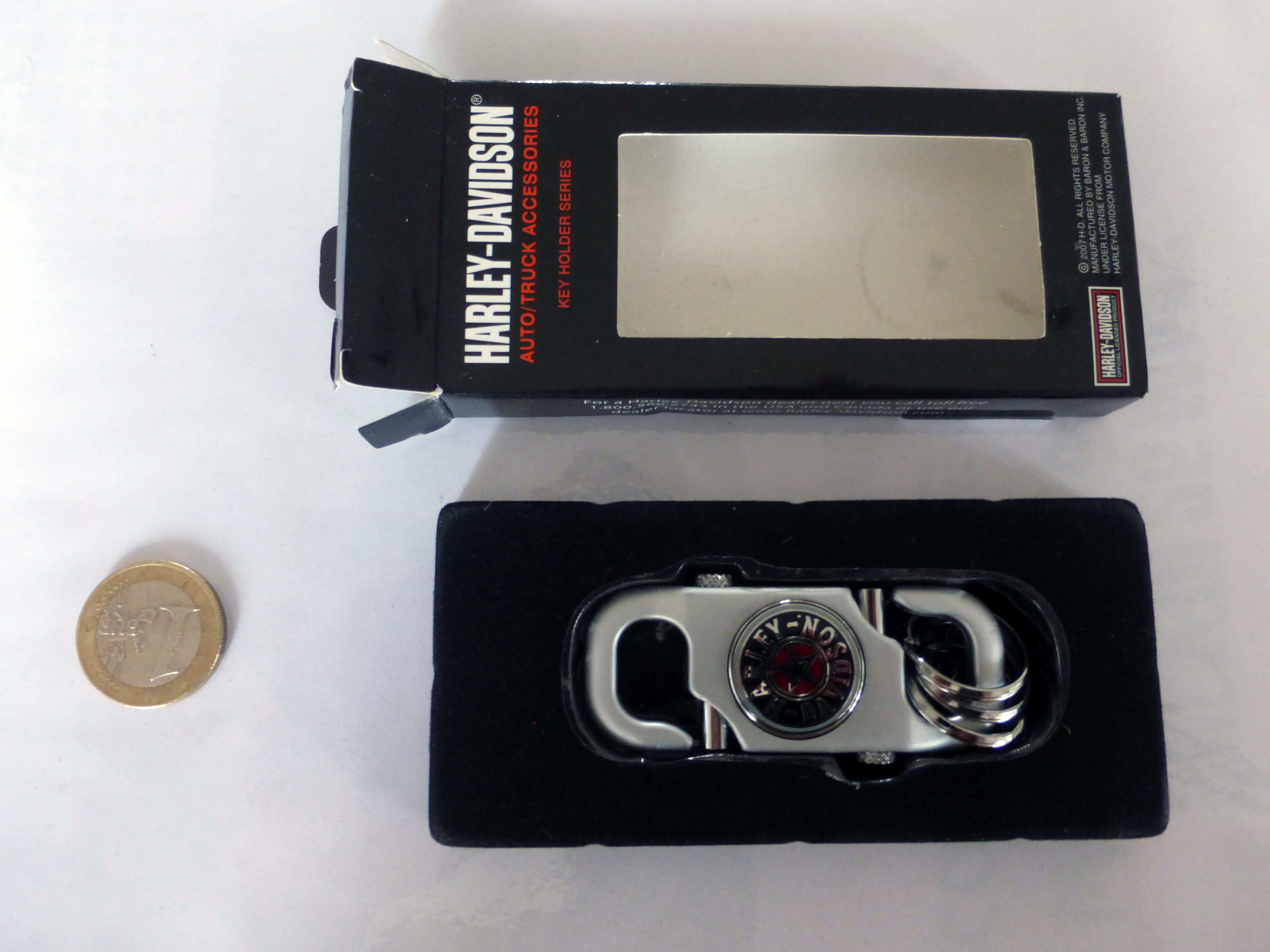 Porte-cl�s Harley-Davidson, logo Five Star 12 Meudon (92)