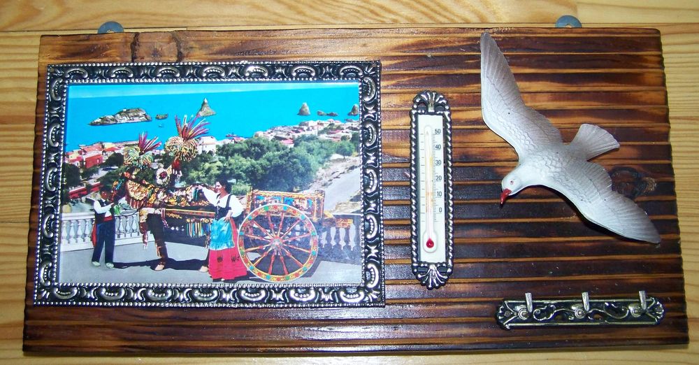 Porte-cl�s mural avec Thermom�tre et d�cor de Sicile 7 Thionville (57)