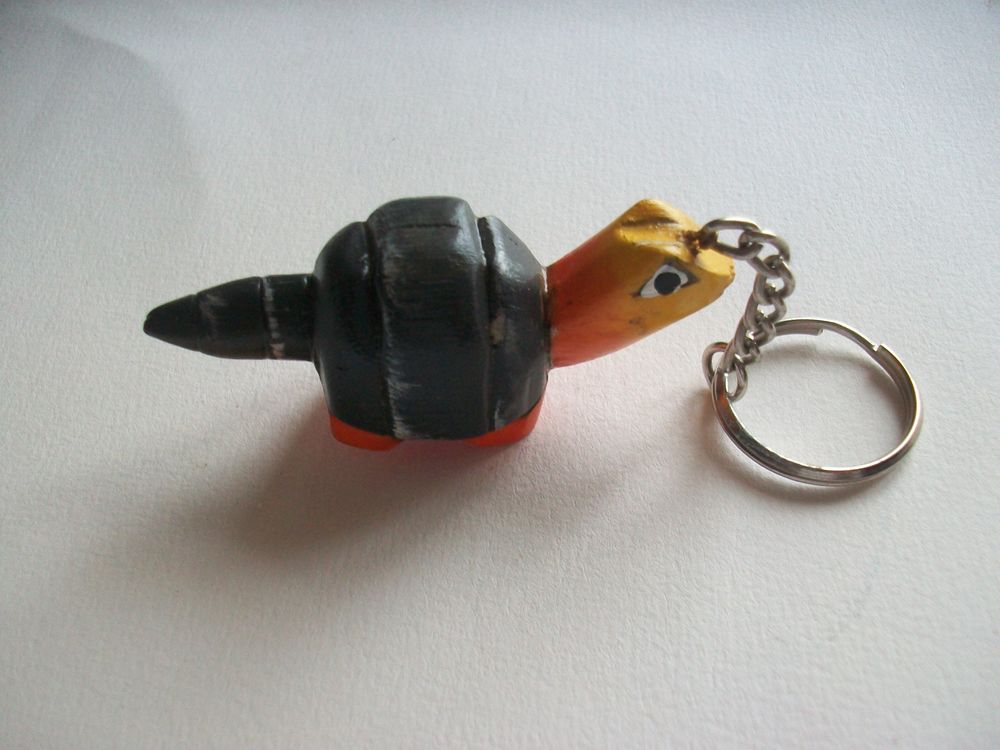 Porte cl�s oiseau bois bijou de sac artisanat 5 Thizy (69)