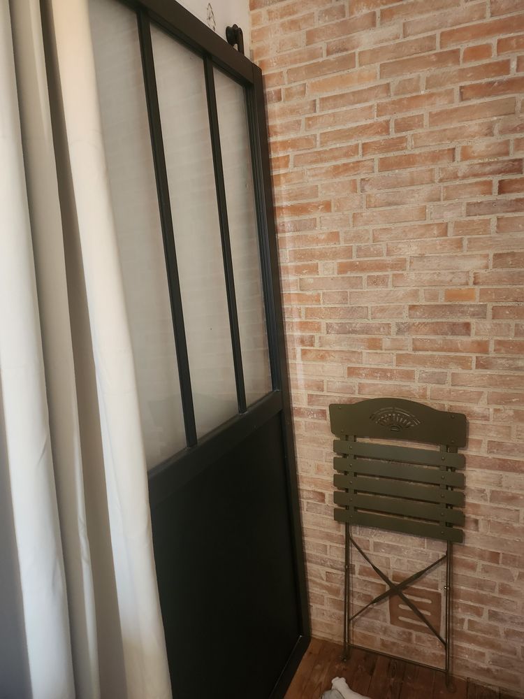 Porte coulissante style atelier noire 250 Talmont-Saint-Hilaire (85)