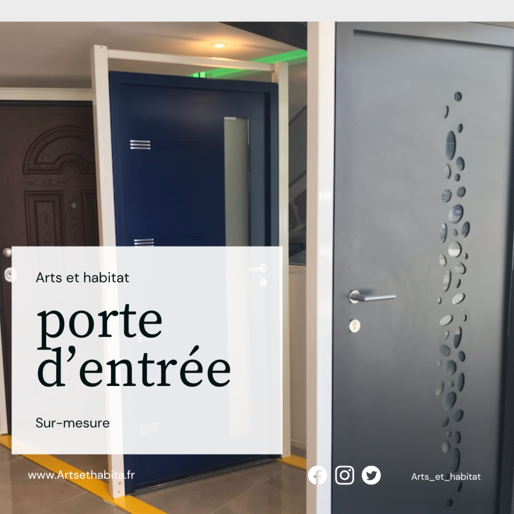 Porte d'entr�e acier, bois et alu 877 Saint-�tienne (42)