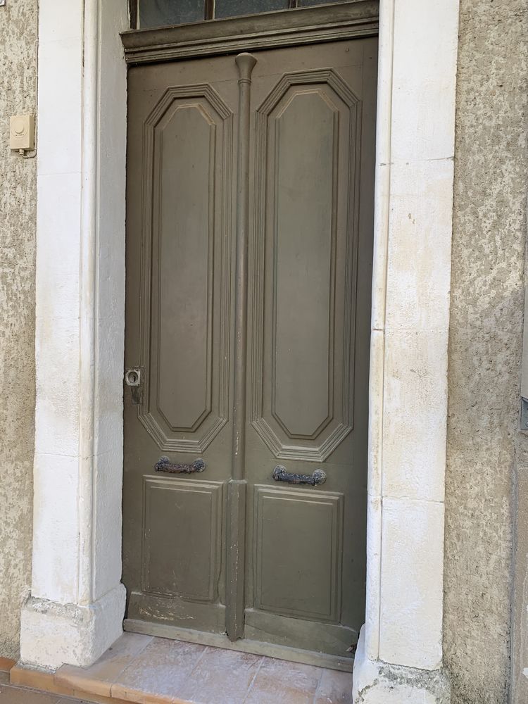 Porte d'entr�e en bois 100 Corbi�res (04)